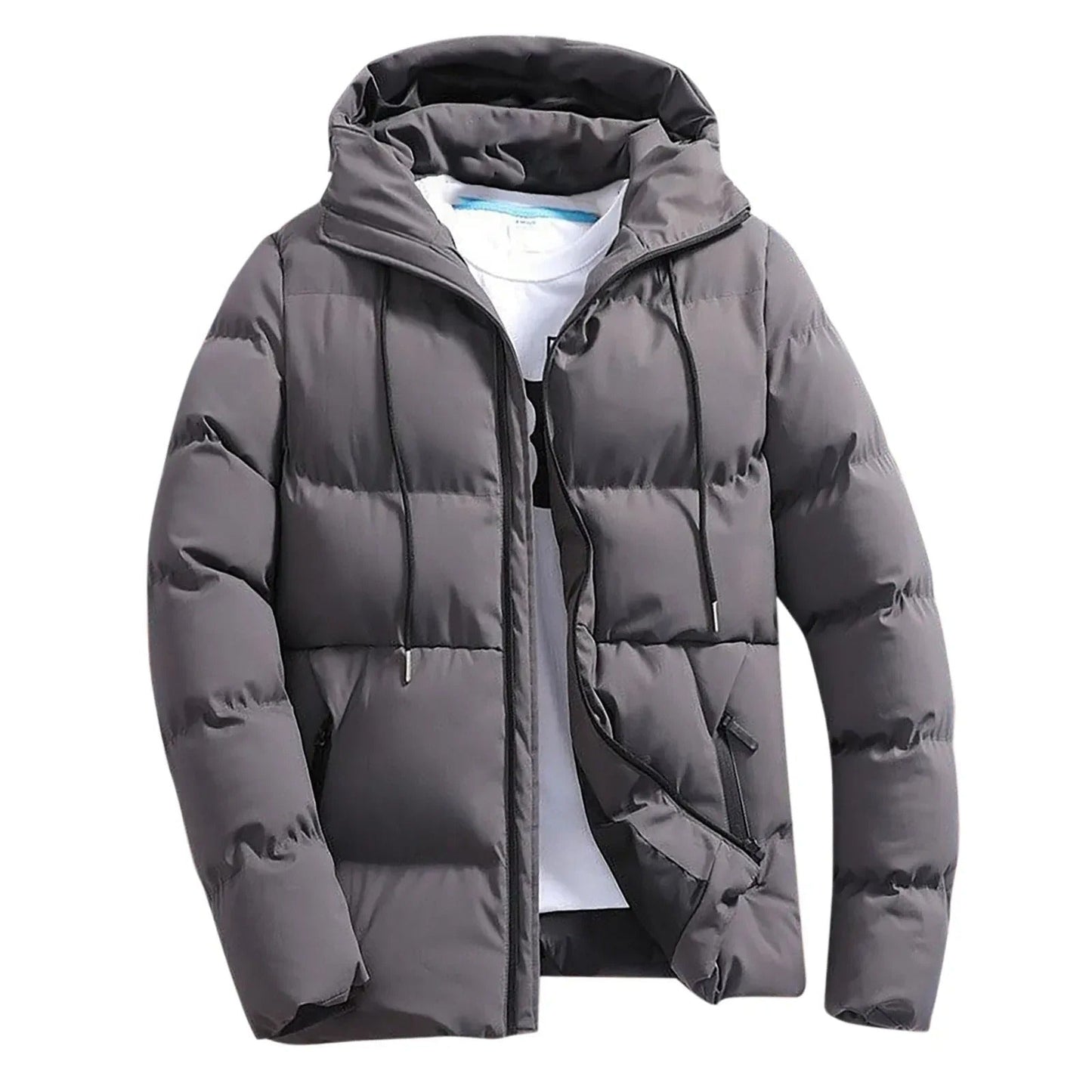 Veste Matelassée à Capuche pour Homme – Extérieur Hiver Durable et Chaud