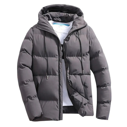 Veste Matelassée à Capuche pour Homme – Extérieur Hiver Durable et Chaud