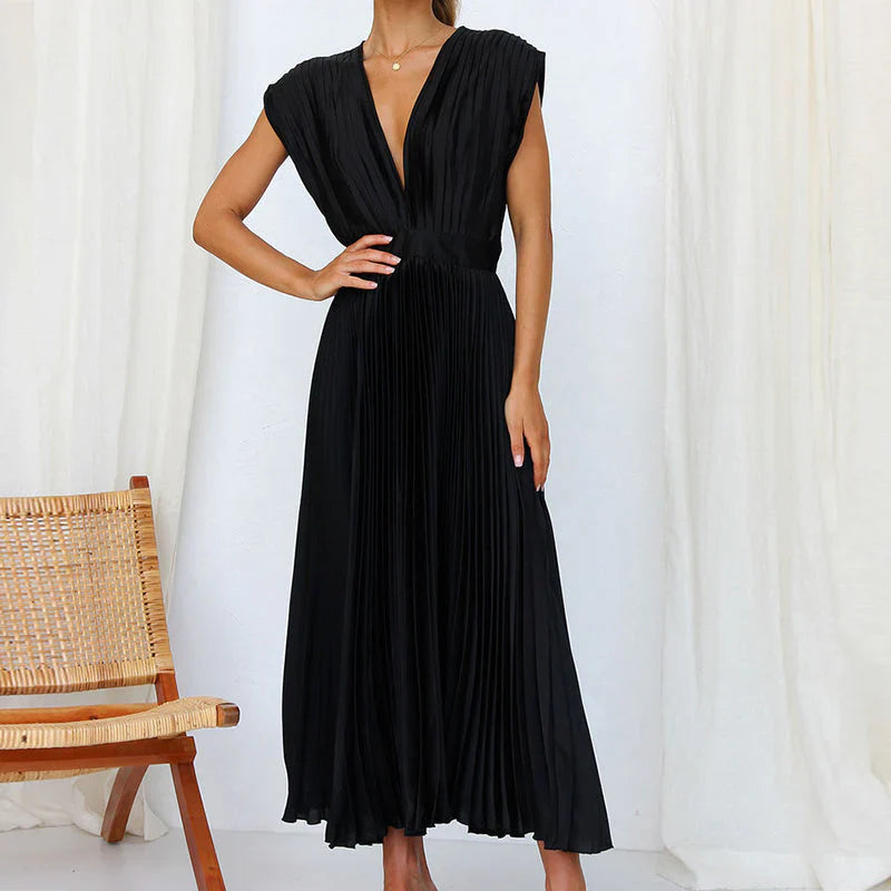 Robe de Soirée Longue Plissée élégante pour Femme