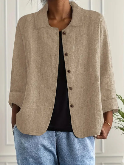 Blouse Décontractée Femme – Veste Légère Pour Superposition Quotidienne