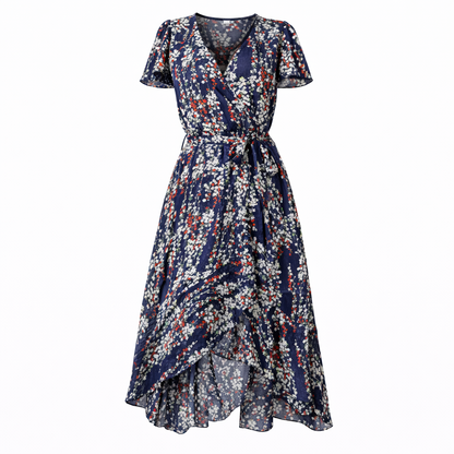 Abito midi floreale da donna – Taglio elegante e aspetto romantico