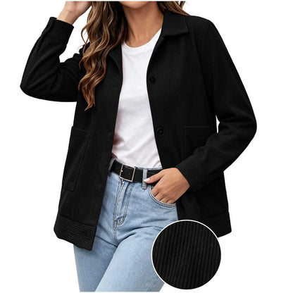 Giacca casual da donna con revers - Semplice e raffinata