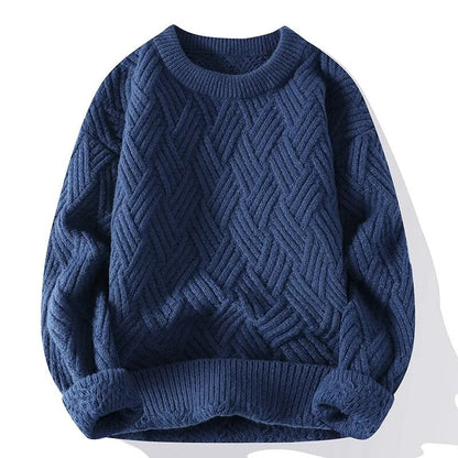 Pull Tricot Vintage Homme – Chandail Rétro Chaud Et Élégant