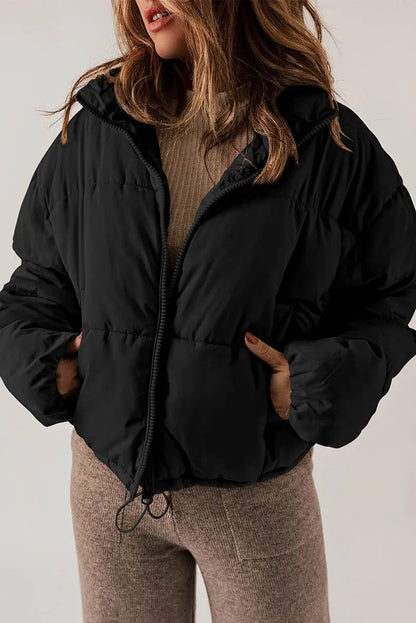 Veste Femme Matelassée Premium – Manteau Hiver Douillet à Capuche