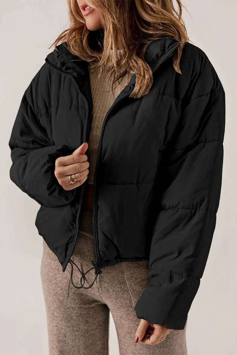 Veste Femme Matelassée Premium – Manteau Hiver Douillet à Capuche