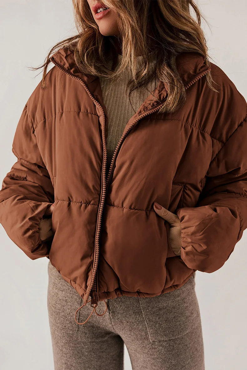 Veste Femme Matelassée Premium – Manteau Hiver Douillet à Capuche