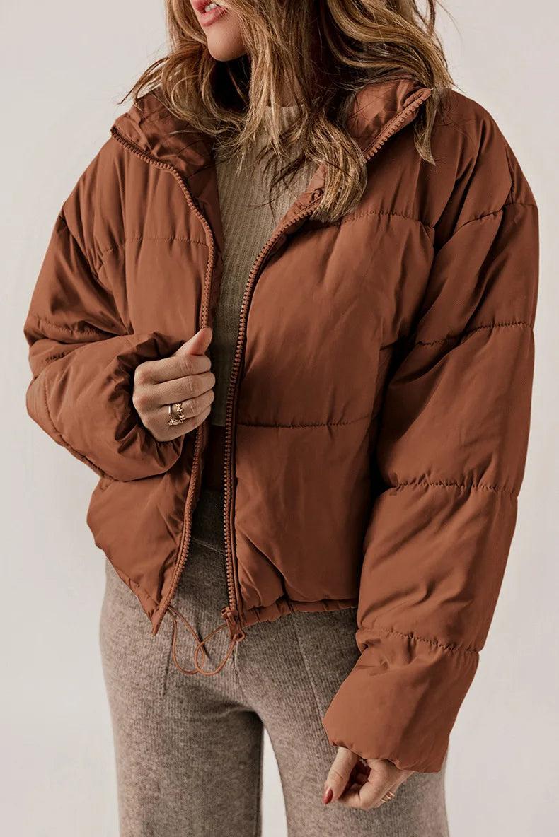 Veste Femme Matelassée Premium – Manteau Hiver Douillet à Capuche