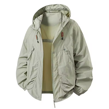 Veste à Capuche Outdoor Homme – Coupe-Vent Légère Premium