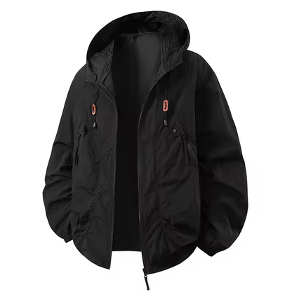 Veste à Capuche Outdoor Homme – Coupe-Vent Légère Premium