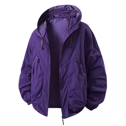 Veste à Capuche Outdoor Homme – Coupe-Vent Légère Premium