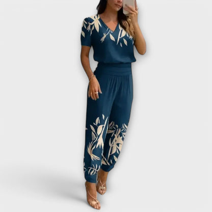 Women's set top and wide pants - Elegant and flowing