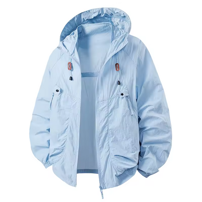 Veste à Capuche Outdoor Homme – Coupe-Vent Légère Premium