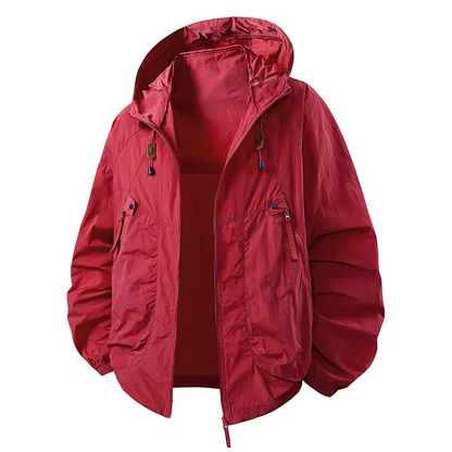 Veste à Capuche Outdoor Homme – Coupe-Vent Légère Premium