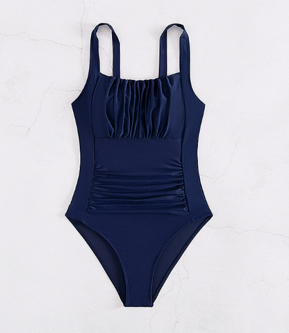 Maillot de bain 1 pièce femme sculptant à drapé torsadé
