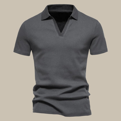 Polo Premium en Laine Mérinos | Polo Homme Manches Courtes pour le Printemps