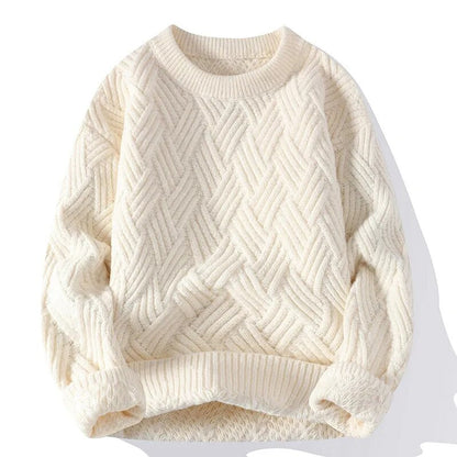 Pull Tricot Vintage Homme – Chandail Rétro Chaud Et Élégant