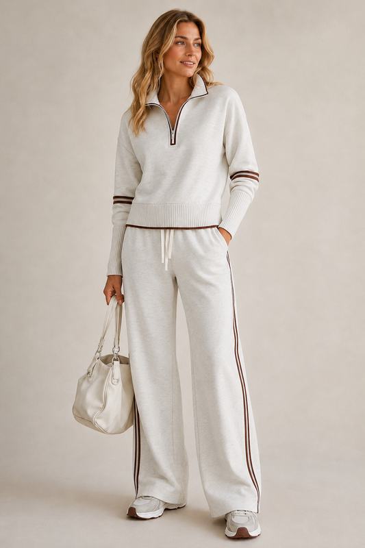 Completo donna felpa con zip e pantaloni - Confortevole e moderno