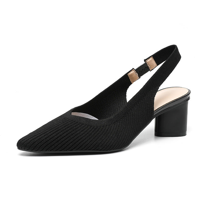 Chaussures femme à bout pointu – Talon carré stable et chic
