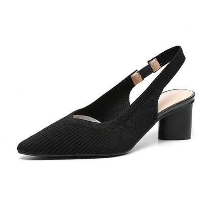 Chaussures femme à bout pointu – Talon carré stable et chic
