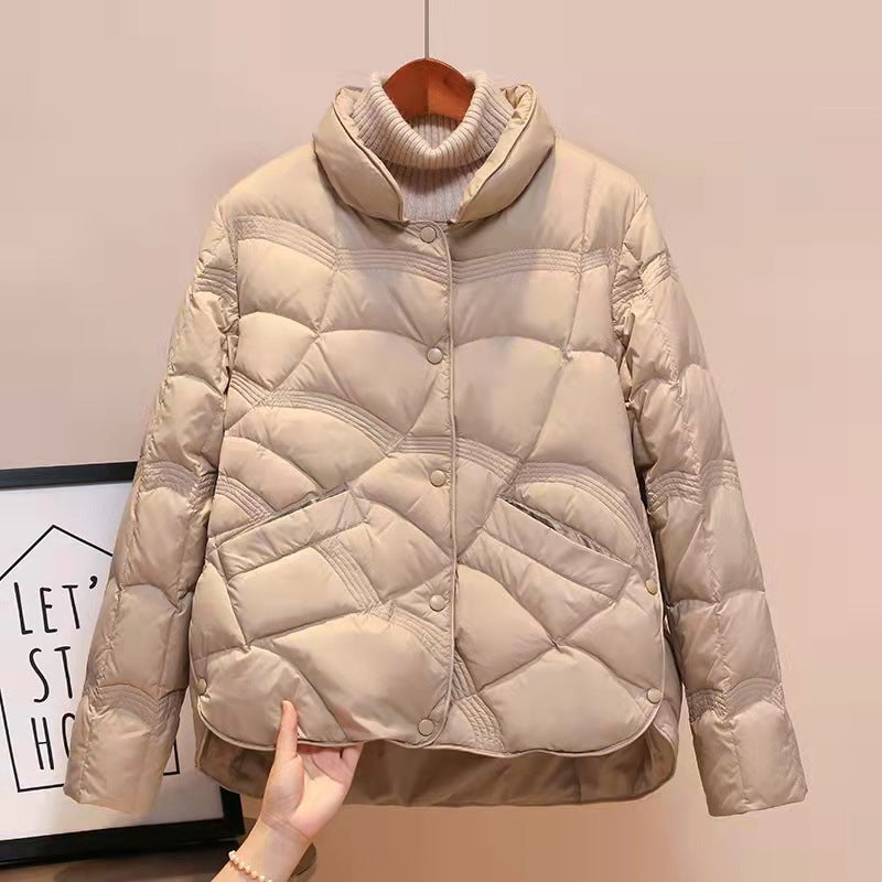 Veste légère matelassée premium pour femme – Manteau élégant à col montant