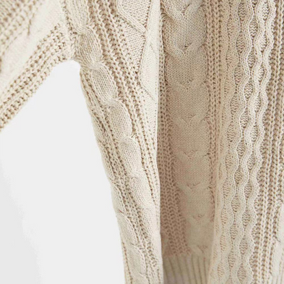Pull epais femme torsade - Chaud et decontracte