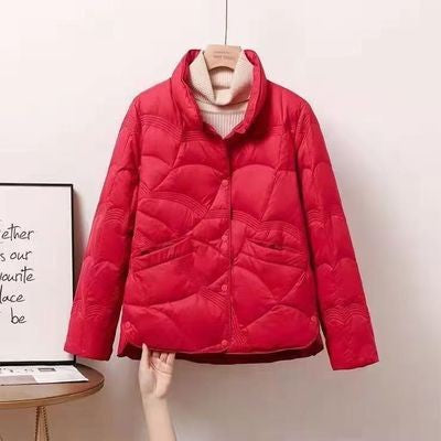 Veste légère matelassée premium pour femme – Manteau élégant à col montant