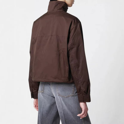 Trench femme col montant manches longues - Minimaliste et moderne