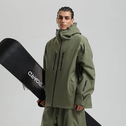 Veste de Ski Imperméable et Respirante pour Homme – Manteau d’Hiver à Capuche pour la Neige