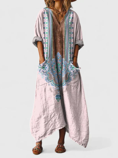 Robe décontractée et élégante pour femmes - Robe longue ample et colorée