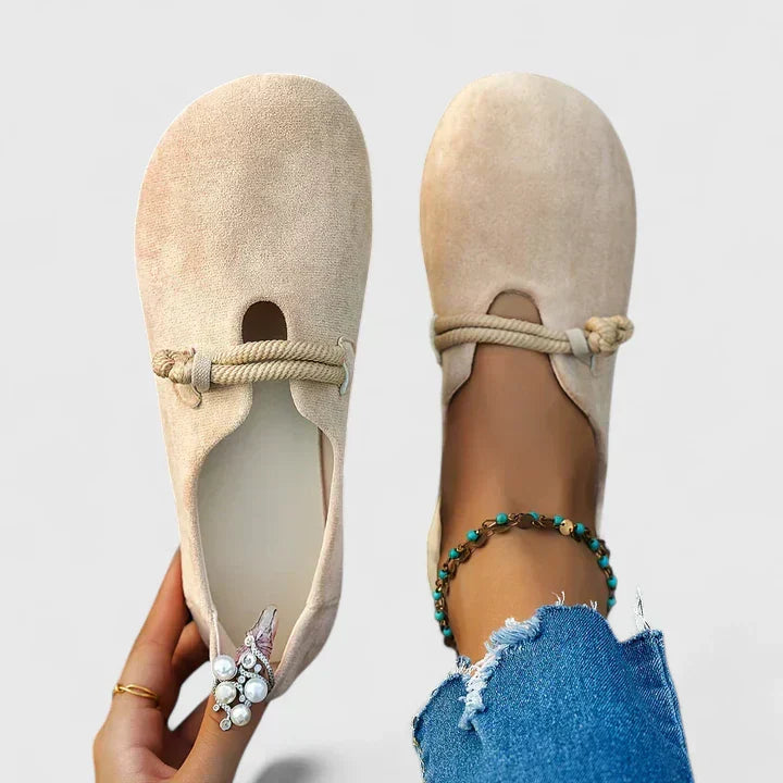 Ballerines femme bohèmes – Plates et élégantes à détail corde