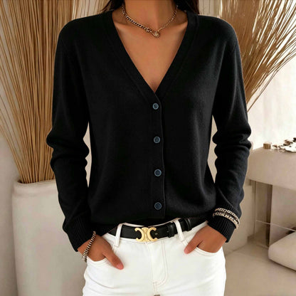 Cardigan da donna con scollo a V - Morbido e versatile