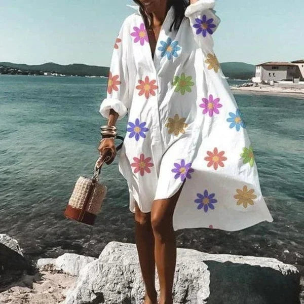 Robe chemise fluide tendance Robe blanche