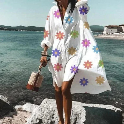 Robe chemise fluide tendance Robe blanche