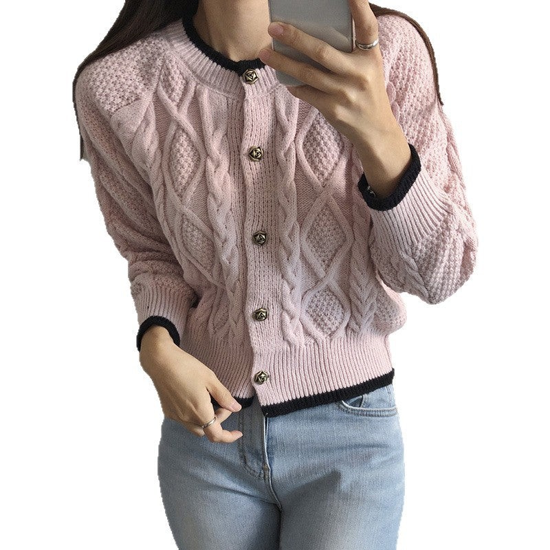 Cardigan femme colorblock boutonne - Doux et tendance