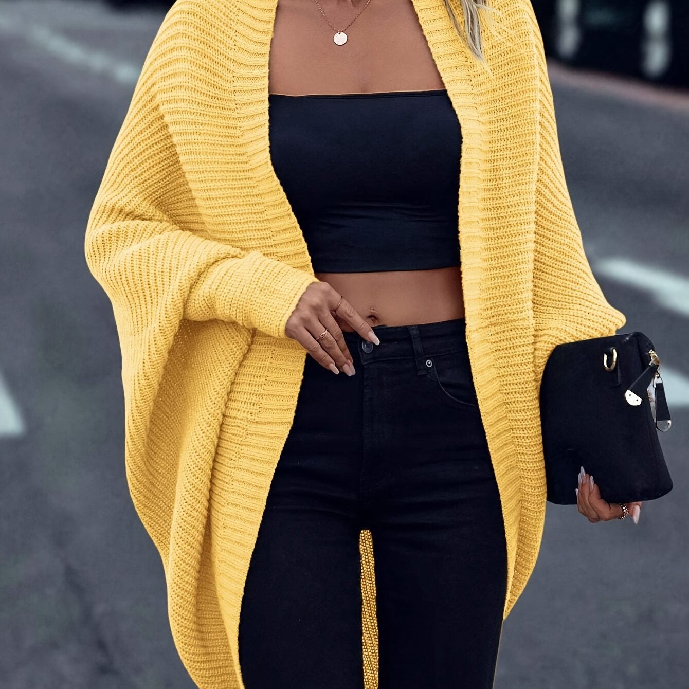 Oversized Knitted Women’s Vest – Cozy Casual Layering Style