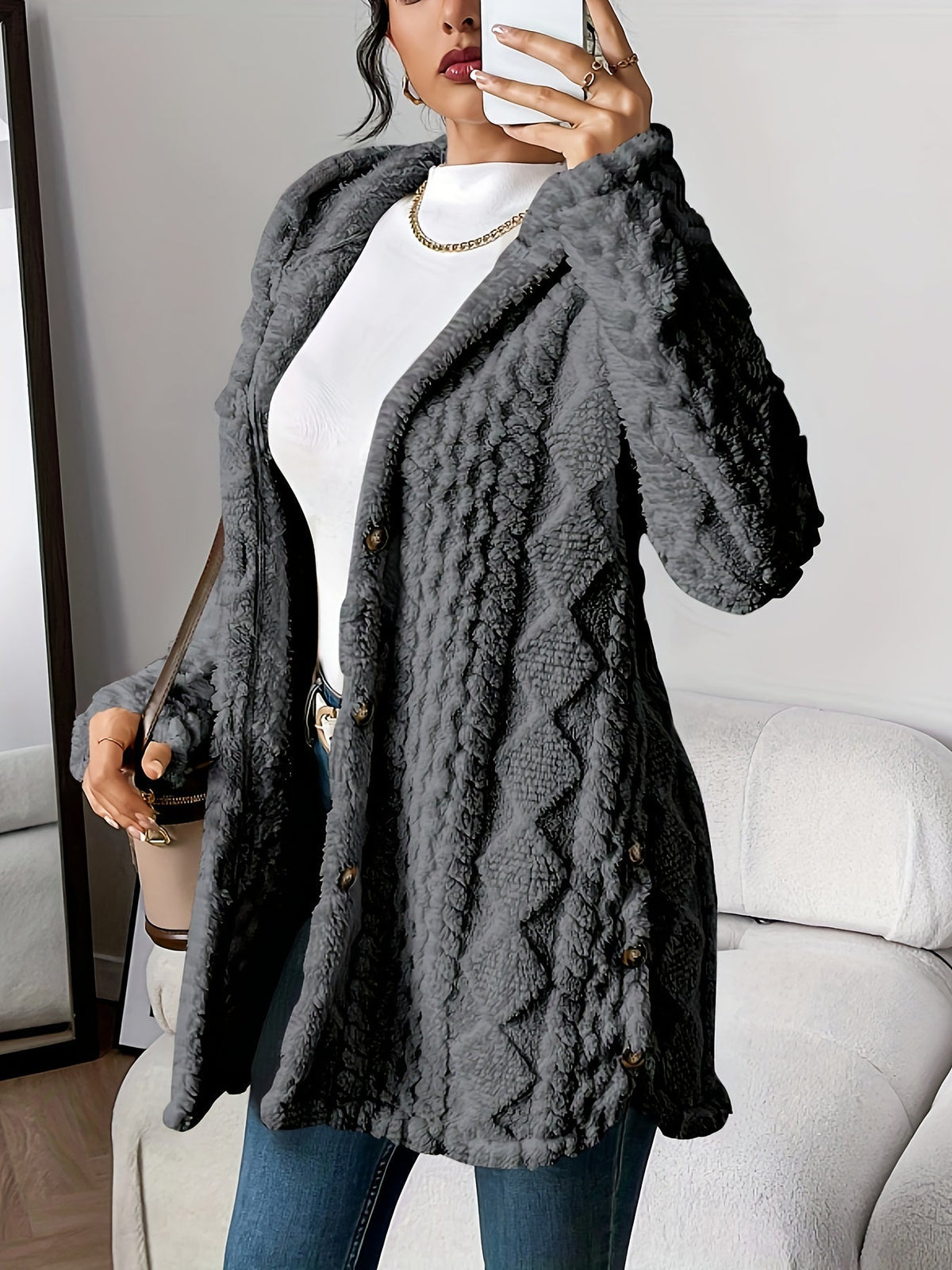 Cárdigan de mujer con capucha: estilo informal y acogedor para el día a día
