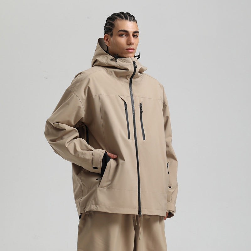 Veste de Ski Imperméable et Respirante pour Homme – Manteau d’Hiver à Capuche pour la Neige