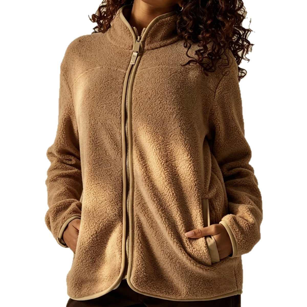 Cardigan femme effet laine – Chaud et doux