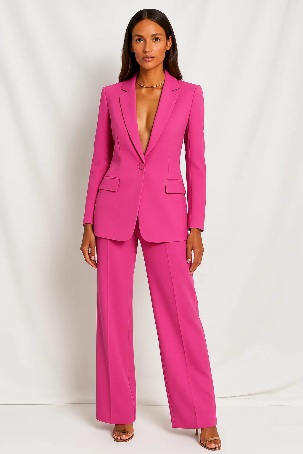 Ensemble Blazer et Pantalon Femme – Tailleur Élégant Tendance
