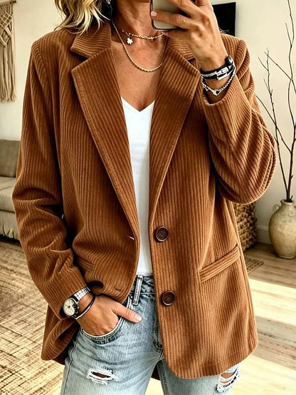 Blazer de pana de mujer - Cálido y casual