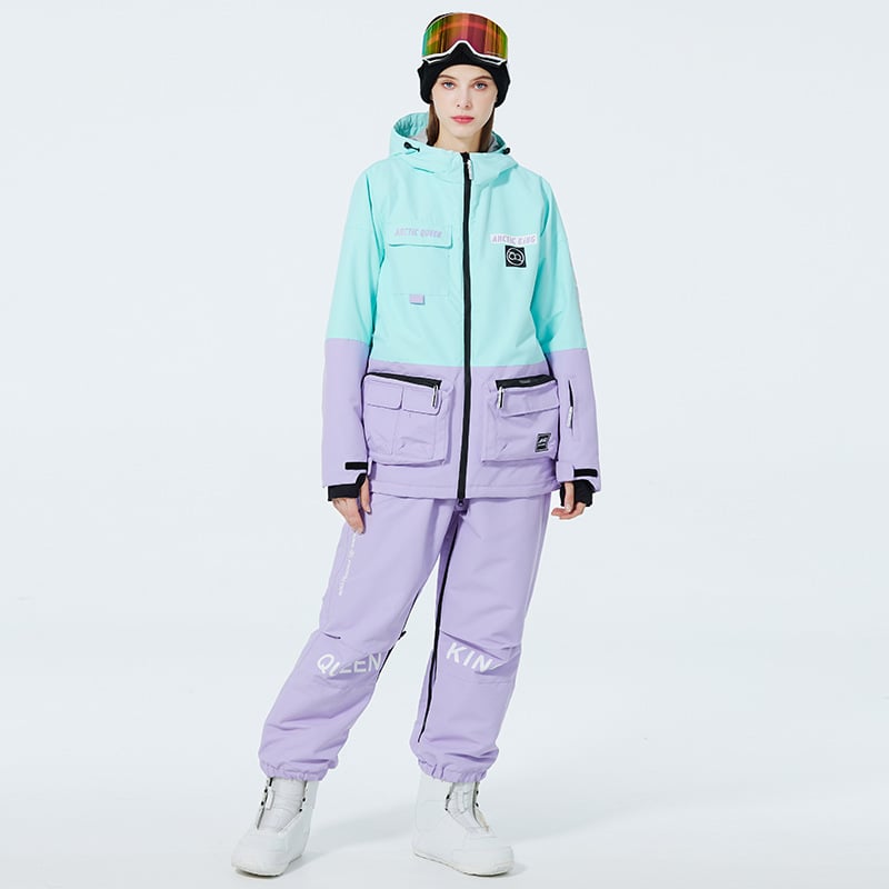 Ensemble de Ski Hivernal Unisexe – Tenue de Neige Respirante et Isolée en Deux Pièces