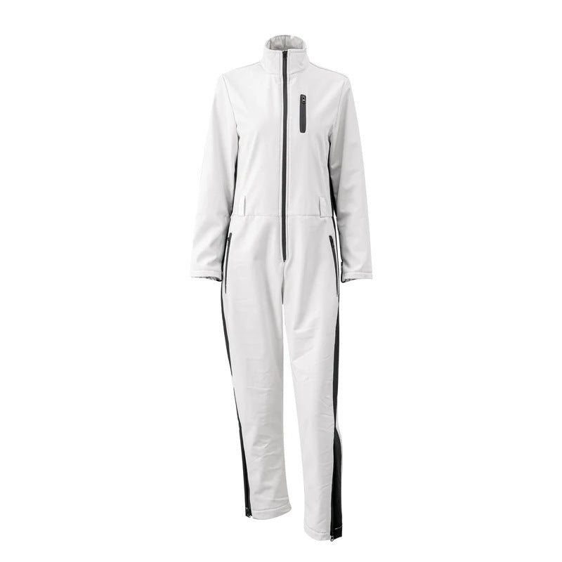 Combinaison de Ski Taille Haute pour Femme – Combinaison Hivernale Isolée Fermeture Éclair