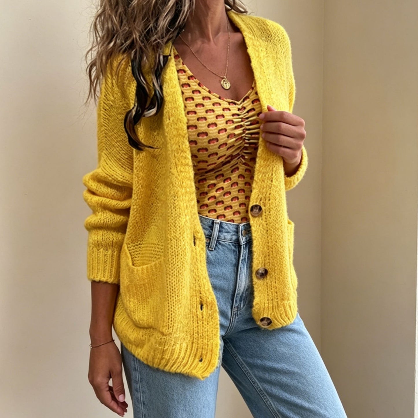 Women's Oversized Knit Cardigan – Casual, Cozy, and Versatile Style