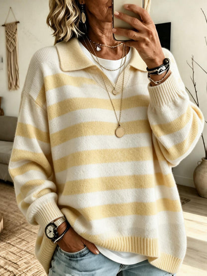 Jersey marinero de mujer color block - Suave y estructurado