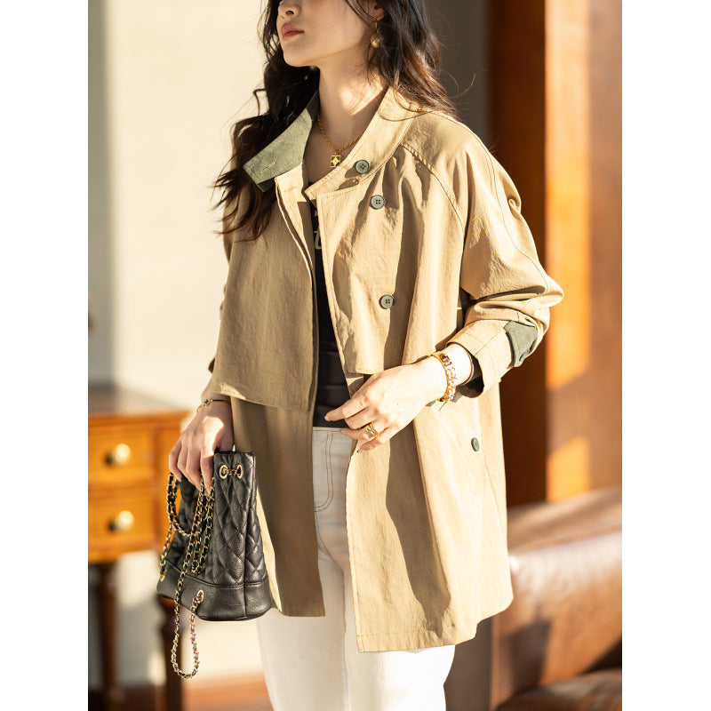 Elegant Casual Mid-Length Women’s Top for the Office in Autumn