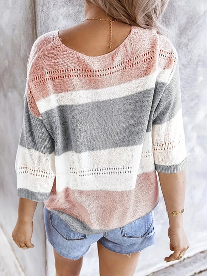 Pull Femme en Maille Fine – Style Doux Léger Élégant au Quotidien
