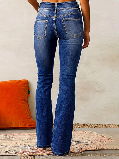 Luxury High-Waisted Flared Jeans for Women – Flattering, Modern, and Trendy Style.