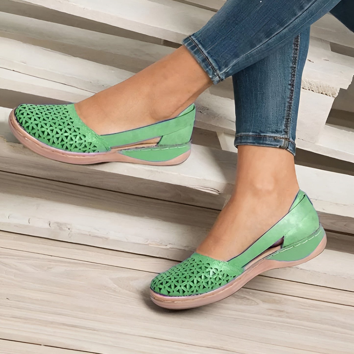 Chaussures orthopédiques basses pour femmes – Semelle intérieure respirante en mousse à mémoire de forme pour un confort de marche optimal