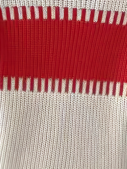 Women's color-block striped sweater – Trendy and soft