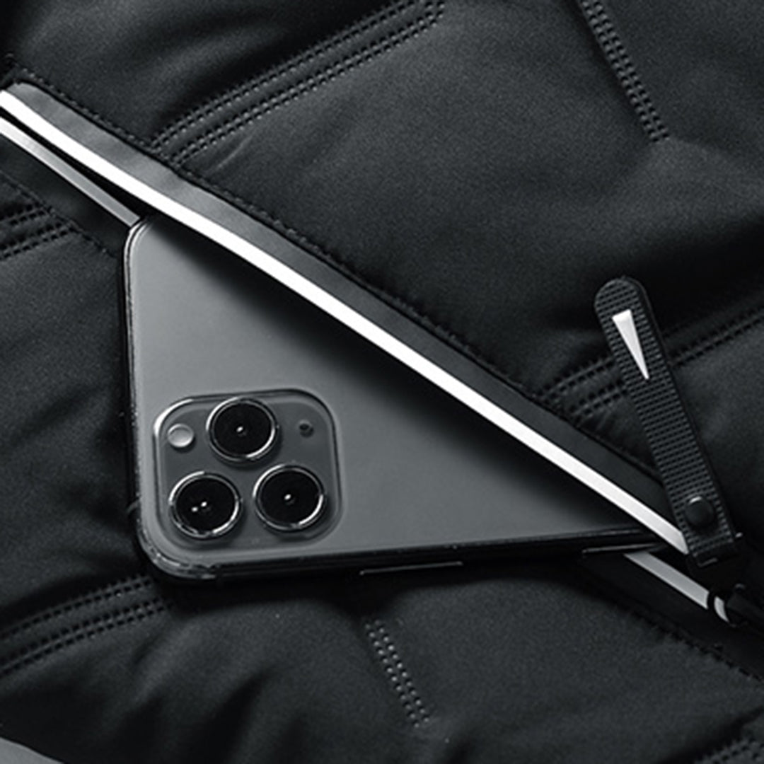 Veste Matelassée pour Homme – Manteau d’Hiver à Col Montant